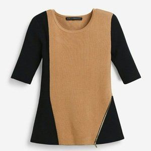 WHBM brown and black top
